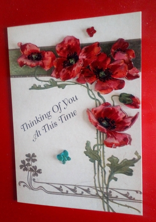 Vintage Poppy Decoupage Sheet by Anne McIntyre