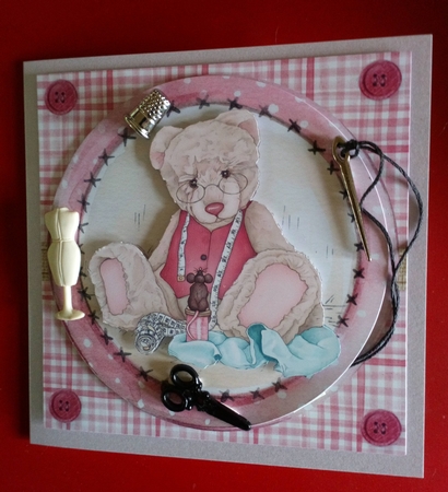 Sewing Bear by Anne McIntyre