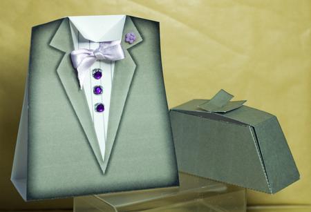 Dressed to Thrill! Shaped Treat or Favour Box Sheet 1 by Anne Perks