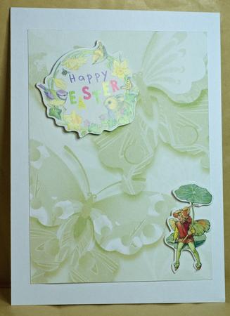 Subtle Shade Oriental Butterflies Backing Paper by Anne Perks