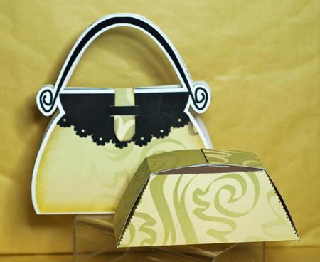 Romantic Hearts Handbag Shaped Treat or Favour Box Sheet 2 by Anne Perks