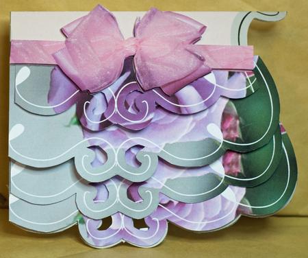 Beauty in a Rose 4 Leaf Card by Anne Perks