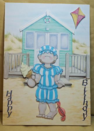 Bathing Belle Doodles Large Image by Anne Perks