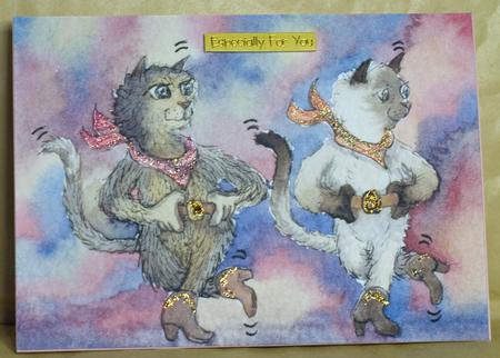 A4 Cats Line Dancing to Soothe Their Achy Breaky Hearts by Anne Perks
