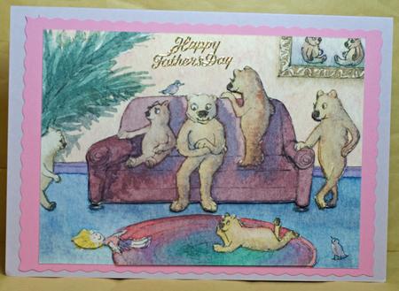 A4 Teddy Bear Family by Anne Perks