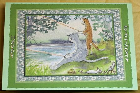 A4 Cats & Mice Gone Fishing by Anne Perks