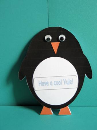 Penguin Shaped Card by Anne Perks