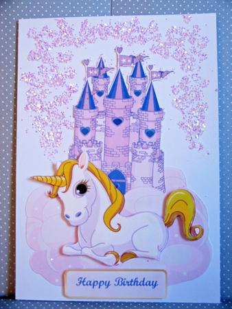 Lucky Unicorn & Castle by Anne Perks