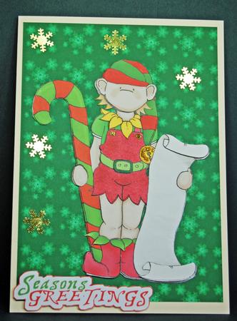 Santas Helper Doodles by Anne Perks