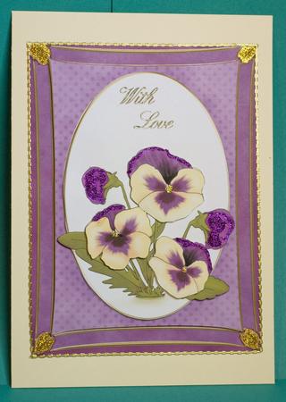 A4 Pansy - with Love by Anne Perks