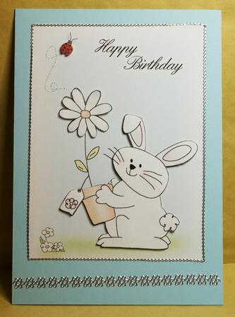 A4 Little Bunny - Birthday by Anne Perks