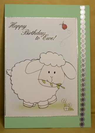 A4 Little Lamb - Birthday by Anne Perks