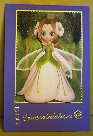 Making Fairy Dust A4 Card Front by Anne Perks