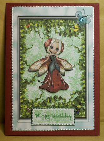 Beautiful Red Flower Fairy by Anne Perks