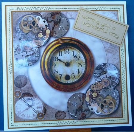 Watch Movement & Clock - Male Card by Anne Ray