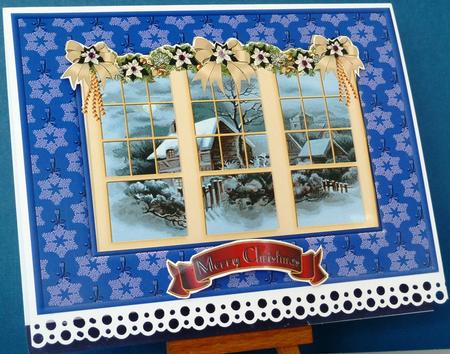Village Scene Through the Window by Anne Ray