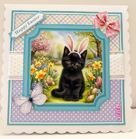 EASTER BUNNY KITTENS by Anne Sales