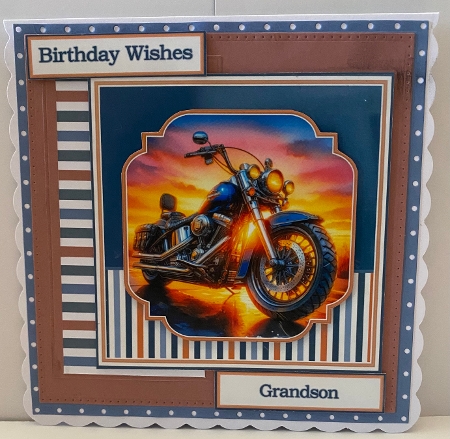 8x8 Harley Motobikes Mini Kit 2 - x9 A4 Sheets by Anne Sales