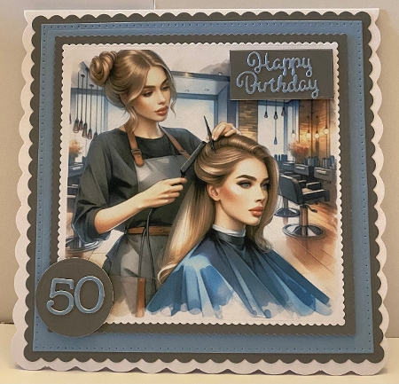 x4 Hairdressing  - Illustrations for Cardmakers & Designers   by Anne Sales