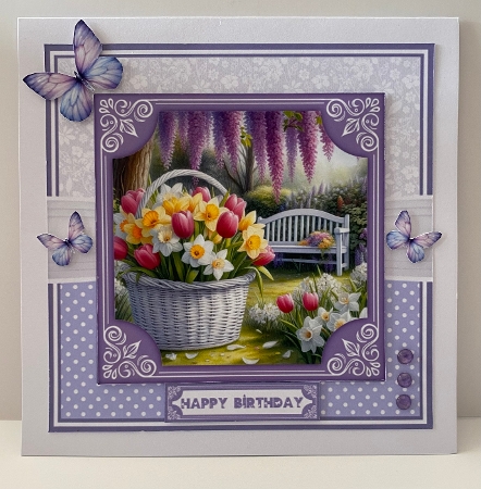 6x6 & 5x7 - SPRING BASKET by Anne Sales