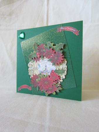 Over the Edge Christmas Vintage and Poinsettia by Anne Taft