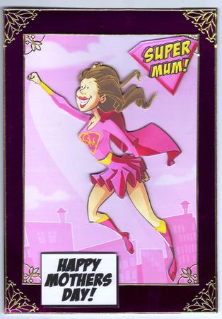 Supermum Mother's Day Pink. by Annemarie Campbell
