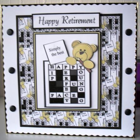 Crossword Teddy by Annemarie Campbell