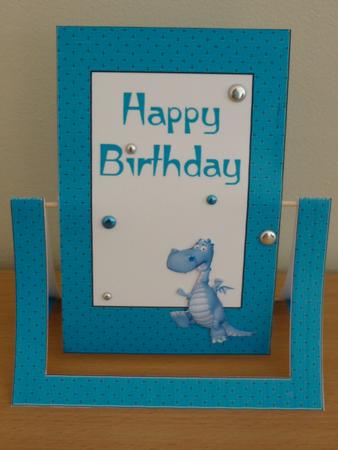 Blue Dragon Spinner Card by Annette Purkis