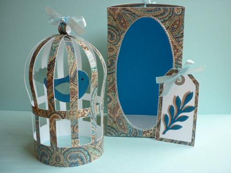 Paisley 2 Birdcage by Annette Purkis