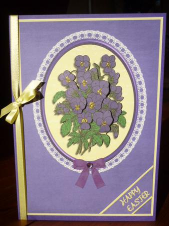 A Bunch of Purple Pansies by Annette Purkis