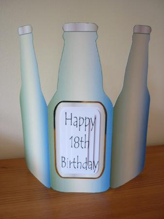 18th Bottle Tri Fold by Annette Purkis