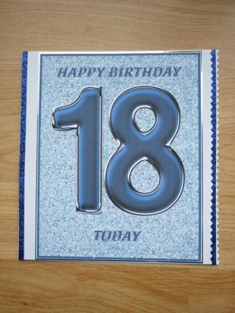 Blue Glitter 18th Birthday by Annette Purkis
