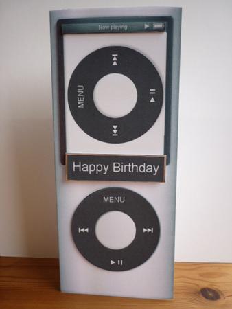 Mp3 Player Card by Annette Purkis