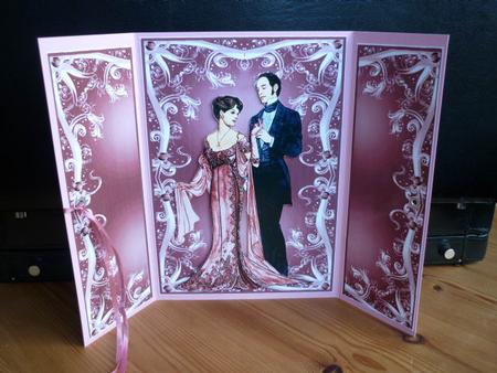 Festive Fashion Lady #1 Gatefold Garnet by Annette Purkis