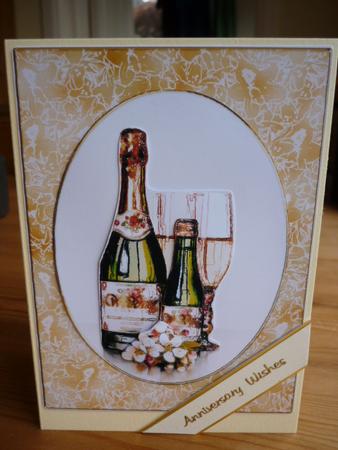 A4 Champagne & Flowers by Annette Purkis