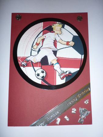 Football Dude England Circle Pyramid. by Annette Purkis