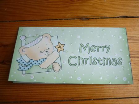 Robert's Xmas Star Money or Gift Wallet and Card by Annette Purkis