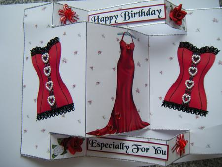 Tri-fold Red Ladies by Annette Shreeve