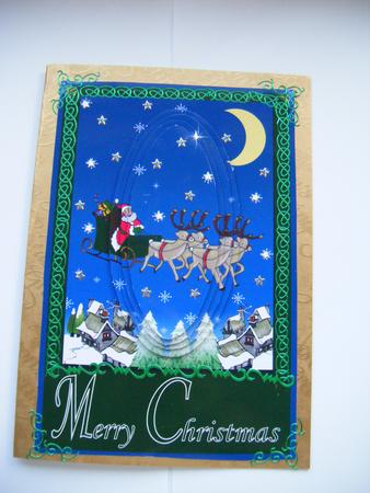 Santa and His Reindeer by Annette Shreeve