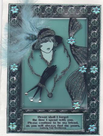 Deco Diva, Aqua by Annette Shreeve