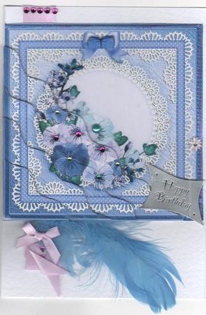 Spring Flowers Wavy Corner Side Stacker Topper by Annette Shreeve