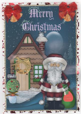 Christmas Eve is Here Decoupage Topper by Annette Shreeve