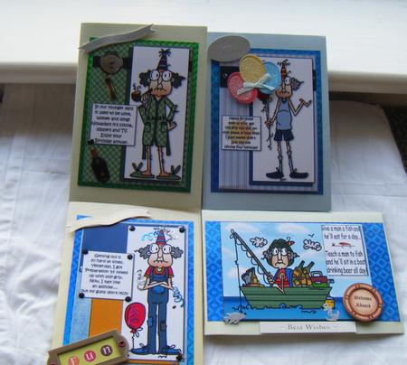 Four Gus Themed Toppers by Annette Shreeve