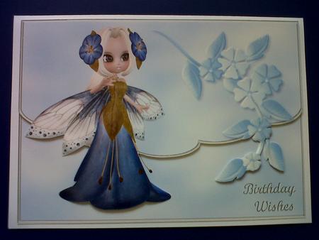 Bluebell Fairy Envelope Card by Annette Crossley