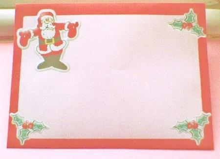 Father Christmas Envelope by Annette Crossley