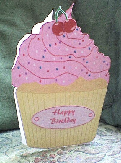 Pink Cupcake Card by Annette Crossley