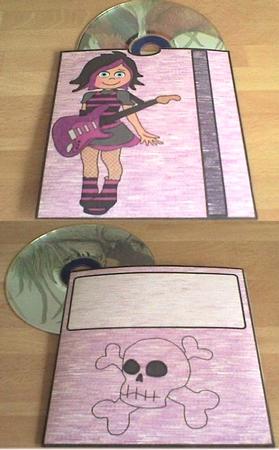 Rock Girl Cd Sleeve by Annette Crossley