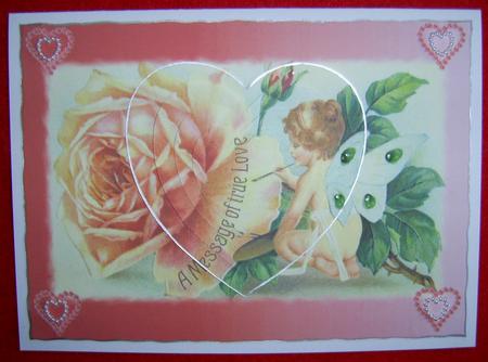 Vintage Angel Heart Pyramid by Annmarie Spriggs
