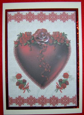 Floral Heart Duo Corner Stacker by Annmarie Spriggs