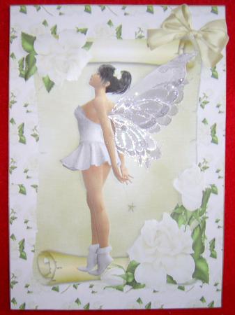 Silver Faerie on a Scroll by Annmarie Spriggs